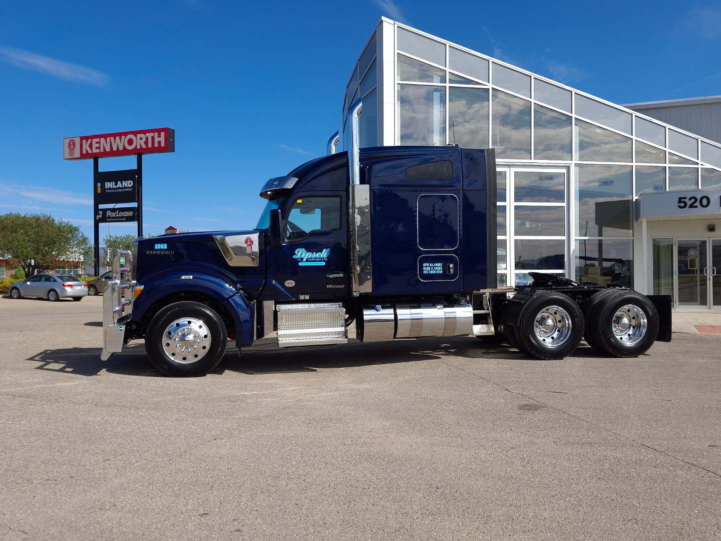 Lipsett Cartage blue Kenworth W990